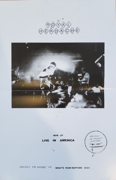 Royal Headache : Live In America (LP, Album, Ltd)