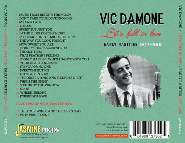 Vic Damone : Let’s Fall In Love – Early Rarities, 1947-1950 (CDr, Comp)