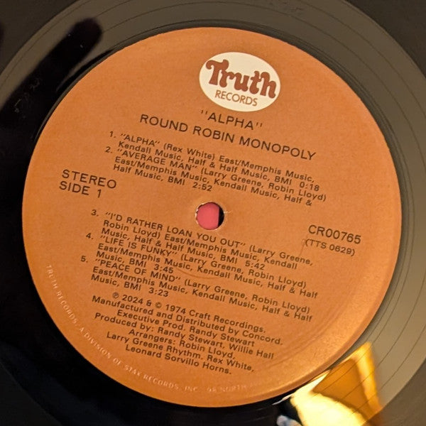 The Round Robin Monopoly : Alpha (LP, Album, RE, RM, 180)