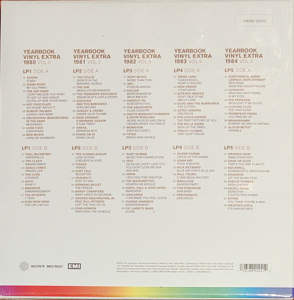 Various : Now Yearbook Extra '80-'84 (Volume II) (LP, Comp, '80 + LP, Comp, '81 + LP, Comp, '82 + LP)