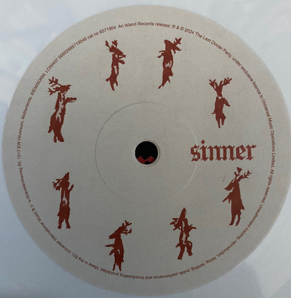 The Last Dinner Party : Sinner (7", Single, Ltd, Whi)