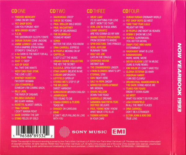 Various : Now Yearbook '93 (4xCD, Comp)
