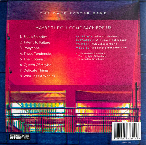 The Dave Foster Band : Maybe They‘ll Come Back For Us (LP, Album, Aqu)