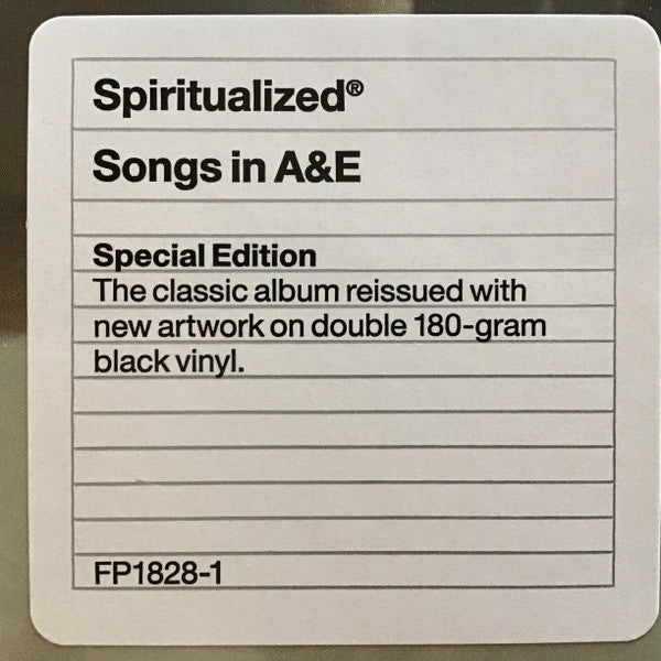 Spiritualized : Songs In A&E (2xLP, Album, RE, RM, S/Edition)