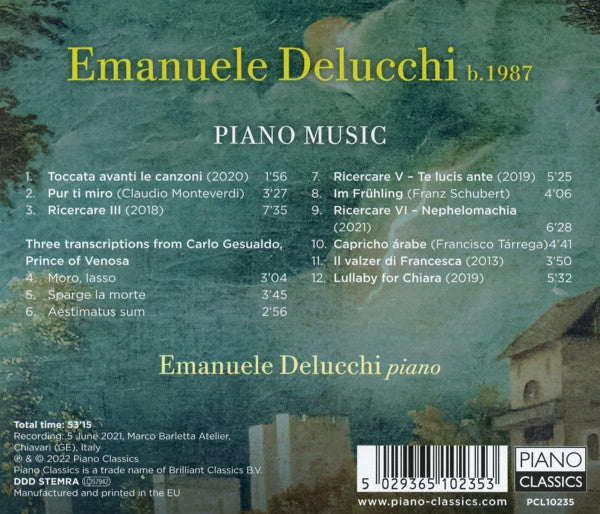Emanuele Delucchi : Piano Music (CD, Album)