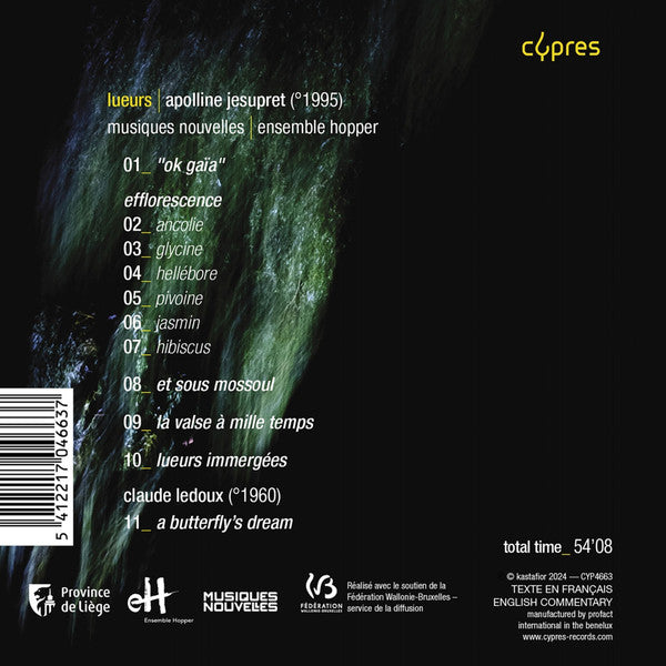 Apolline Jesupret - Musiques Nouvelles, Ensemble Hopper : Lueurs (CD, Album)