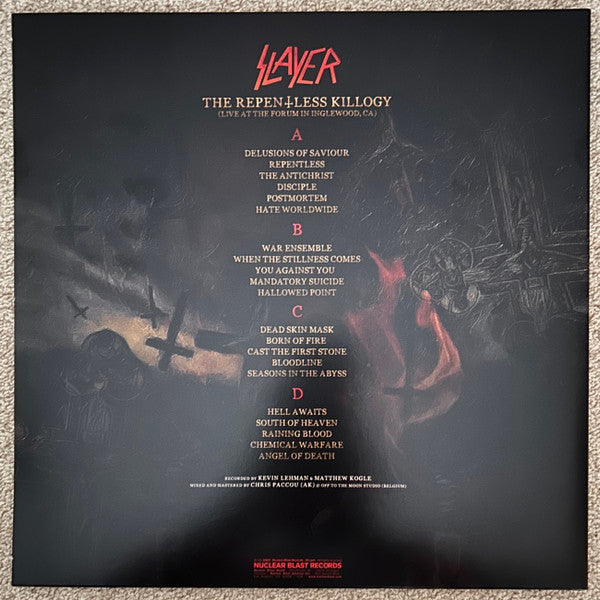 Slayer : The Repentless Killogy (Live At The Forum In Inglewood, CA) (2xLP, Album, Ltd, RE, Amb)