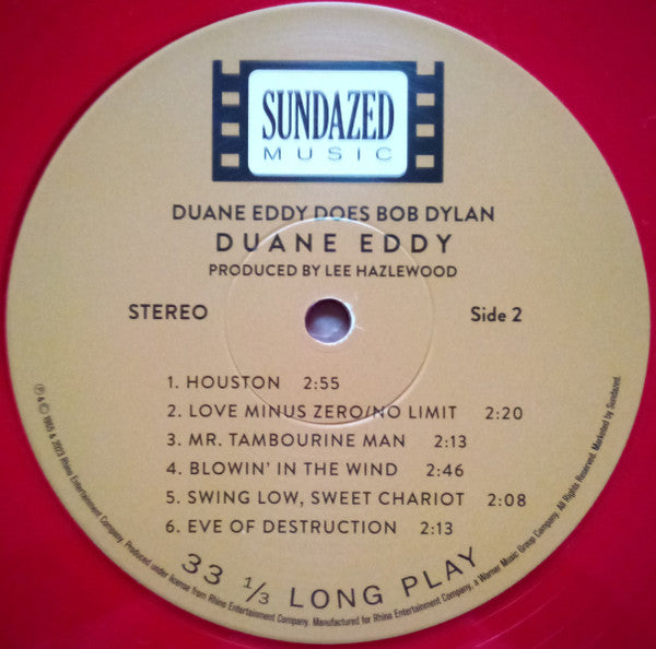 Duane Eddy : Duane Eddy Does Bob Dylan (LP, Album, RE, Red)