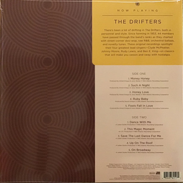 The Drifters : Now Playing (LP, Comp, Rub)