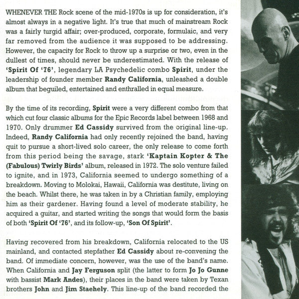 Spirit (8) : Spirit Of '76 (2xCD, Album, RE)