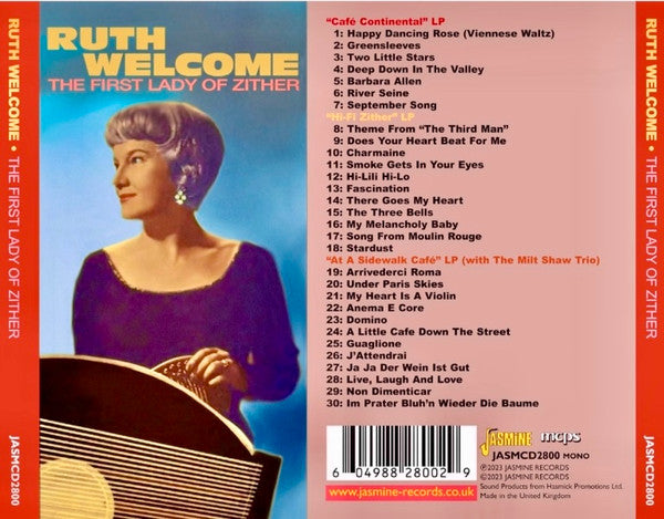 Ruth Welcome : The First Lady Of Zither (CD, Comp, Mono)