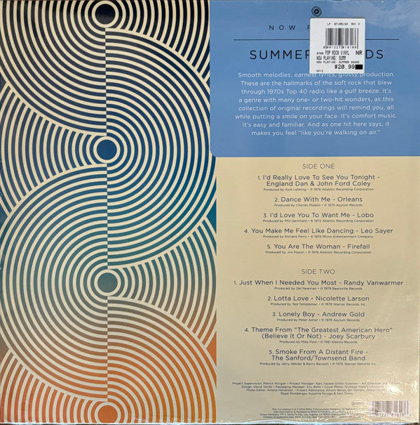 Various : Now Playing: Summer Sounds (LP, Comp, Ltd, Sea)
