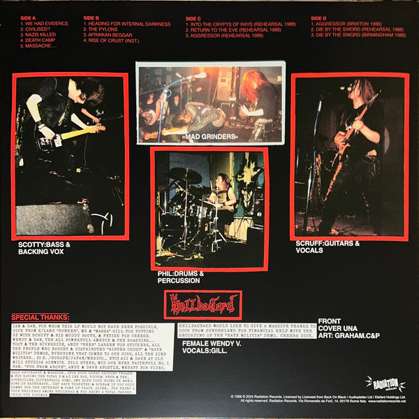 Hellbastard : Heading For Internal Darkness (2xLP, Album, RE, Red)
