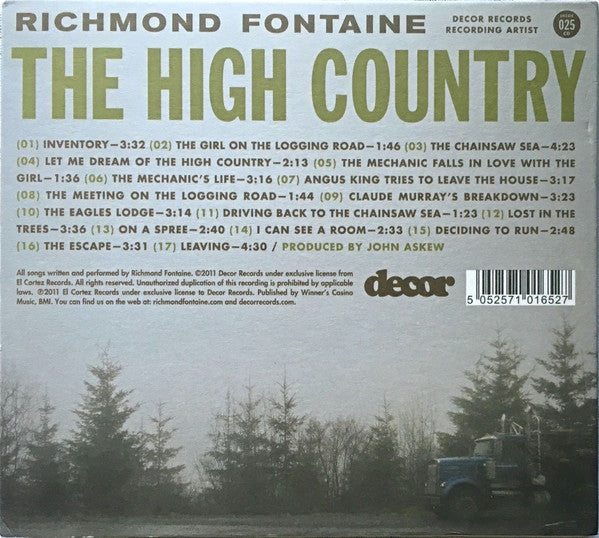 Richmond Fontaine : The High Country (CD, Album)