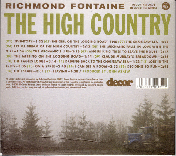Richmond Fontaine : The High Country (CD, Album)