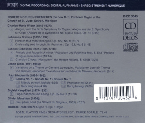 Robert Noehren : Premieres (CD, Album)
