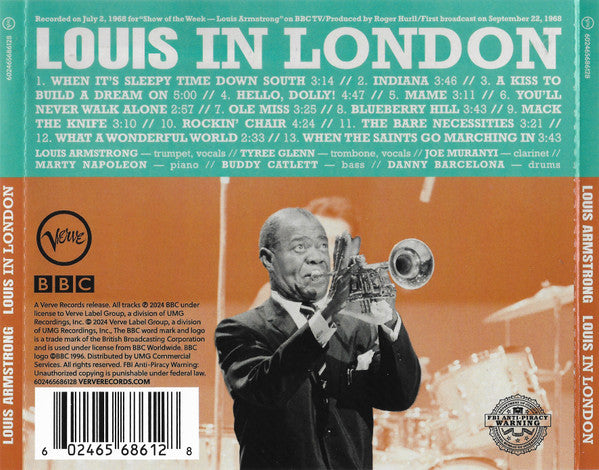 Louis Armstrong : Louis In London (CD, Album)