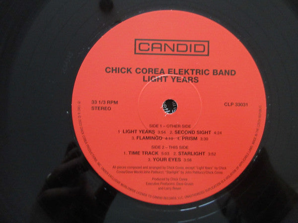 The Chick Corea Elektric Band : Light Years (2xLP, Album, RE, RM)