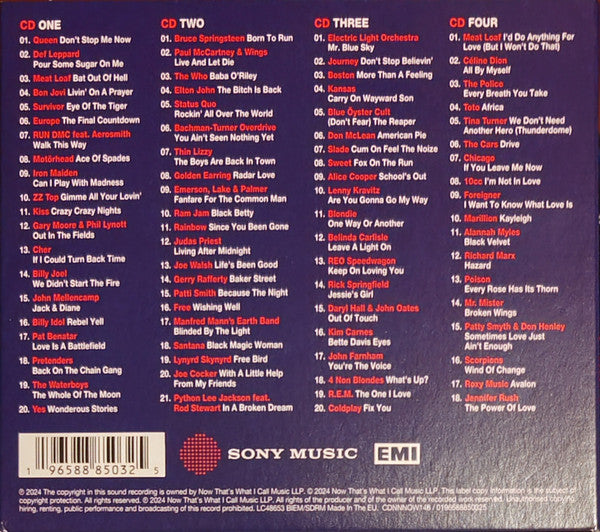 Various : Now That's What I Call Music Rock Anthems  (4xCD, Comp)