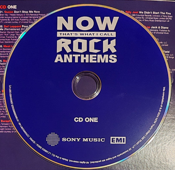 Various : Now That's What I Call Music Rock Anthems  (4xCD, Comp)