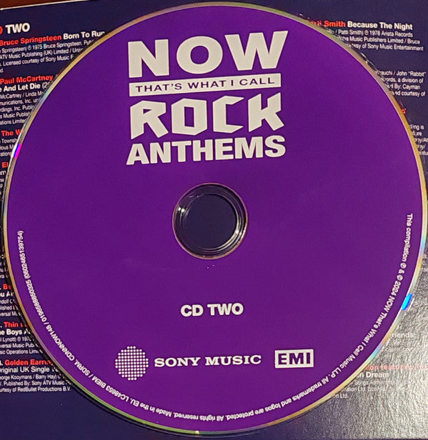 Various : Now That's What I Call Music Rock Anthems  (4xCD, Comp)