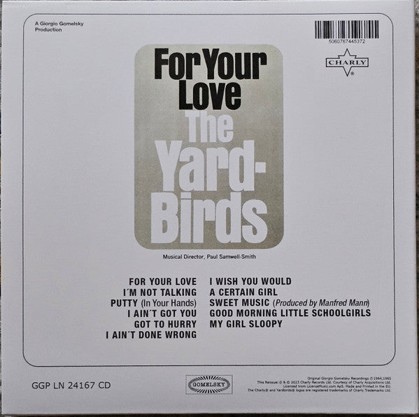 The Yardbirds : For Your Love (CD)