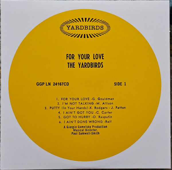The Yardbirds : For Your Love (CD)