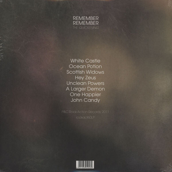Remember Remember : The Quickening (CD, Album)