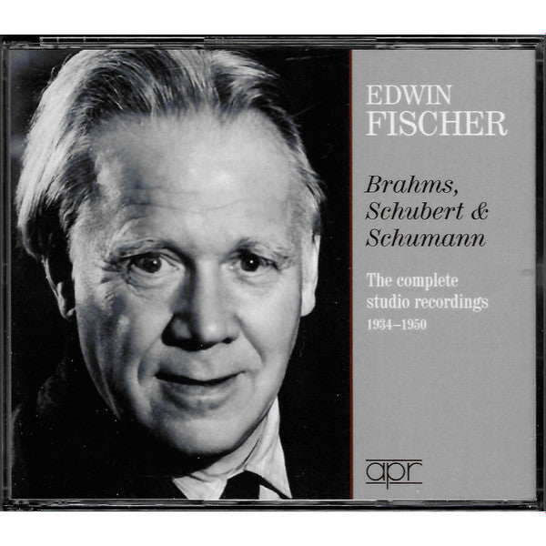 Edwin Fischer - Johannes Brahms, Franz Schubert, Robert Schumann : The Complete Studio Recordings 1934–1950 (3xCD, Comp, Mono)