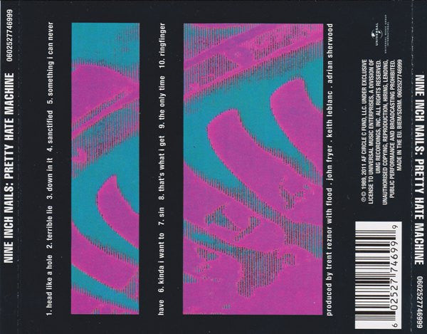 Nine Inch Nails : Pretty Hate Machine (CD, Album, RE)