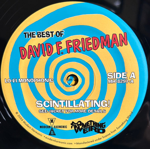 David F. Friedman : The Best Of David F. Friedman (LP, Comp, Mono + DVD)
