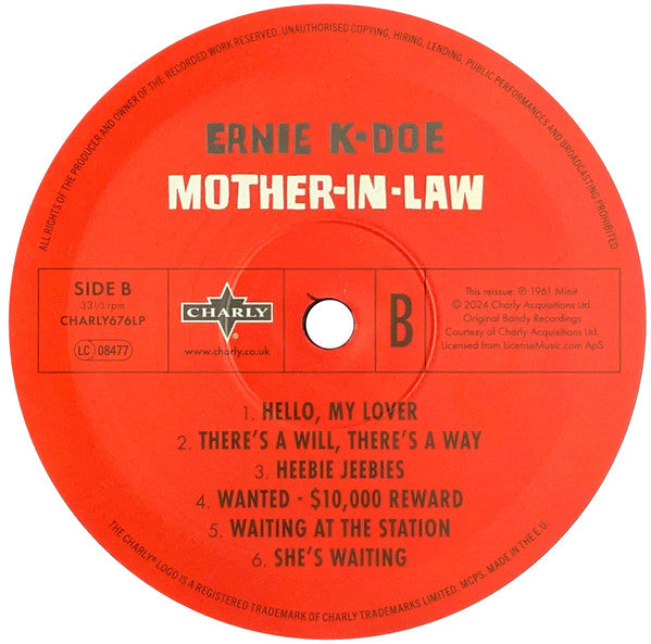 Ernie K-Doe : Mother-In-Law (LP, Album, RE)