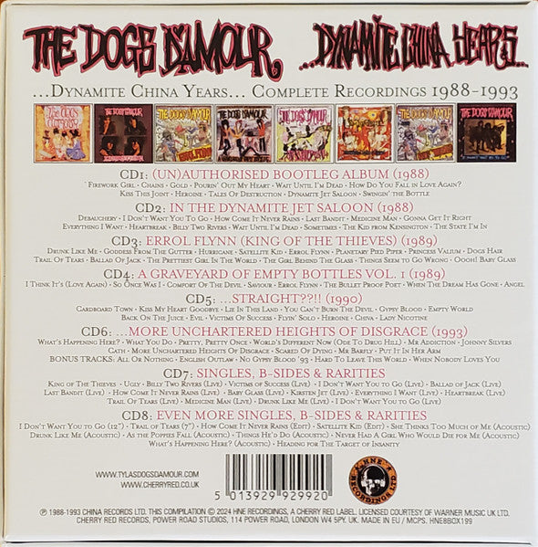 The Dogs D'Amour : ...Dynamite China Years... (Complete Recordings 1988-1993) (CD, Album, RE + CD, Album, RE + CD, Album, RE + CD)