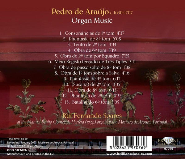 Pedro de Araújo - Rui Fernando Soares : Organ Music (CD, Album)