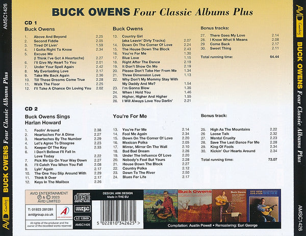 Buck Owens : Four Classic Albums Plus...Ten Bonus Tracks (2xCD, Comp)