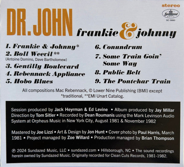 Dr. John : Frankie & Johnny (CD, Album)