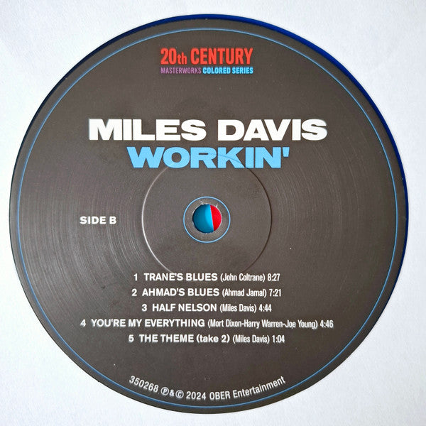 Miles Davis : Workin' (LP, Album, RE, Blu)