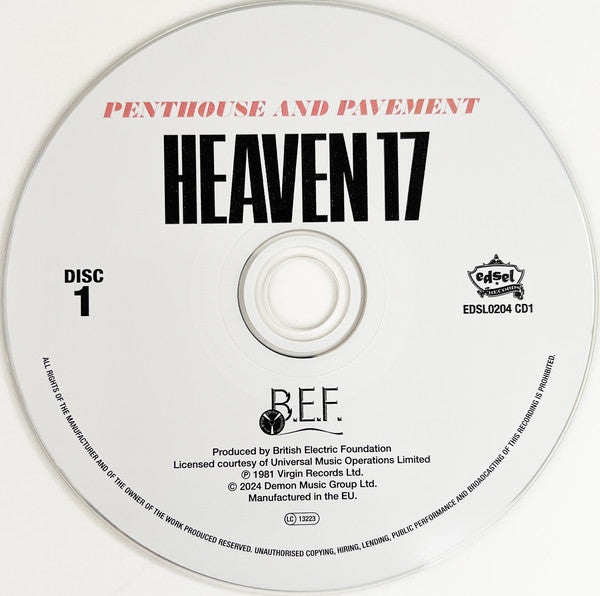 Heaven 17 : Penthouse And Pavement (2xCD, Album, Dlx, RE)