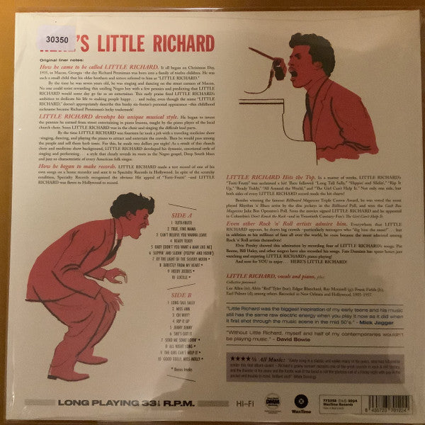 Little Richard : Here's Little Richard (LP, RE)