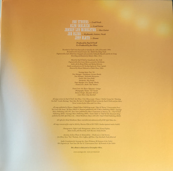 Savatage : Japan Live '94 (2xLP, Album, RE)