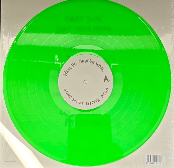 Millie Manders & The Shutup : Wake Up, Shut Up, Work (LP, Album, Gre)