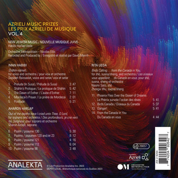 Iman Habibi (2), Aharon Harlap, Rita Ueda – Orchestre Métropolitain du Grand Montréal : New Jewish Music Vol. 4 (CD, Album)