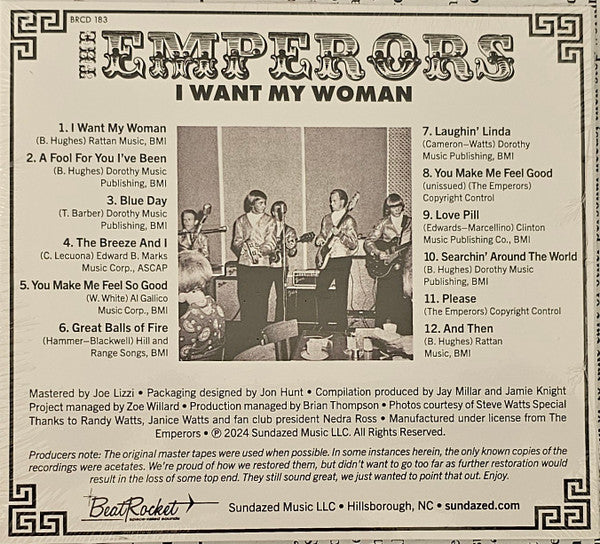 The Emperors (3) : I Want My Woman (CD, Comp)