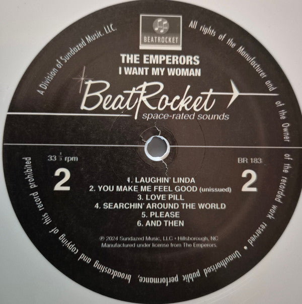 The Emperors (3) : I Want My Woman (LP, Comp, Whi)