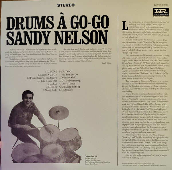 Sandy Nelson : Drums A Go-go (LP, RE)