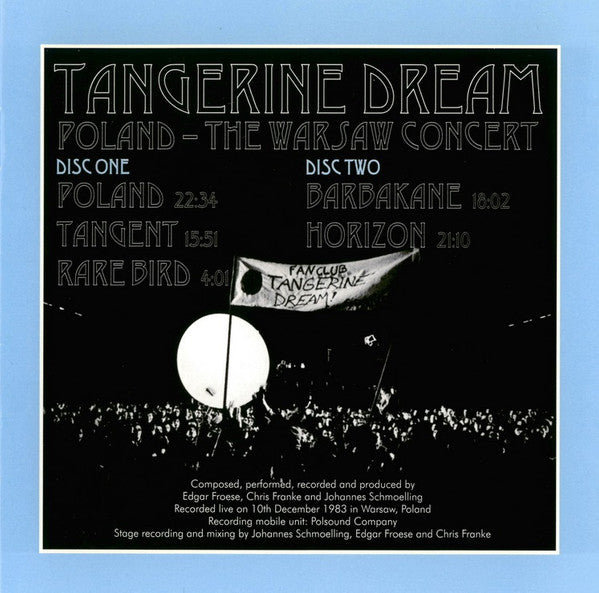 Tangerine Dream : Poland (The Warsaw Concert) (2xCD, Album, RE, RM)