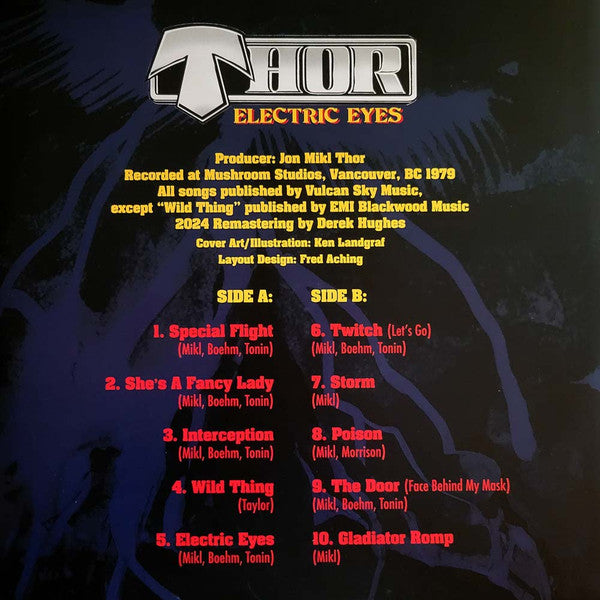 Thor (7) : Electric Eyes (LP, Album, Ltd, RE, RM, Yel)