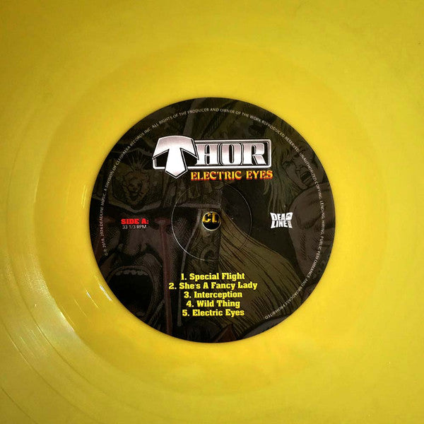 Thor (7) : Electric Eyes (LP, Album, Ltd, RE, RM, Yel)