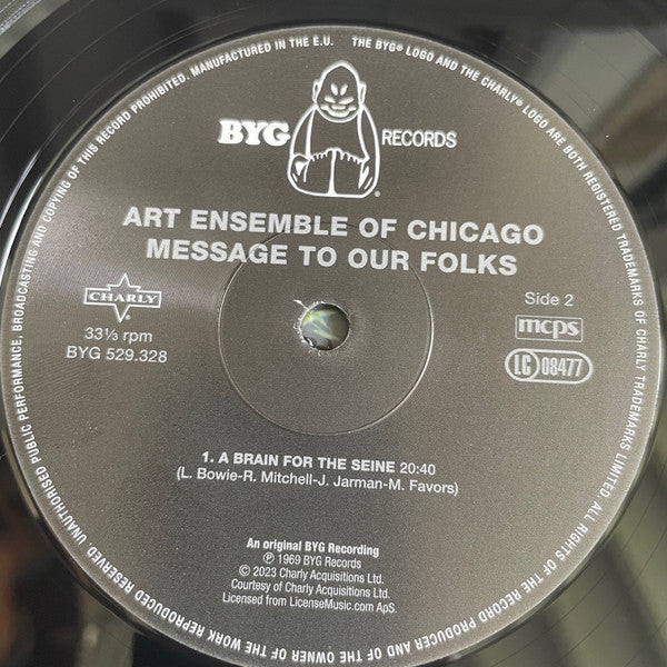 The Art Ensemble Of Chicago : Message To Our Folks (LP, Album, RE, RM, Gat)