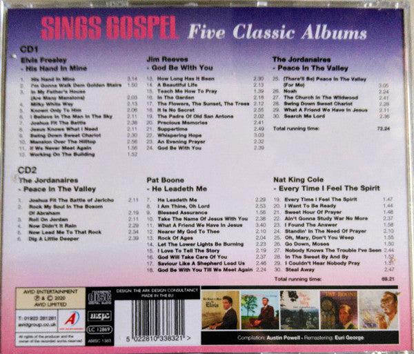 Various : Sings Gospel - Five Classic Albums (2xCD, Comp, RM)